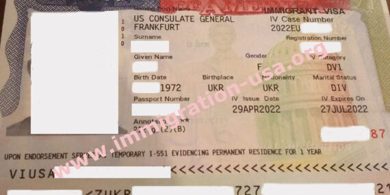 DV-виза, віза по грін кард, виза по грин кард лотерее, віза по грін карті